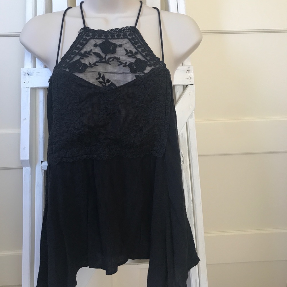 Strappy Lace Tank